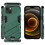 Capa à prova de choque com suporte, compatível com iPhone 15, ThinArmor V2, preta. 3
