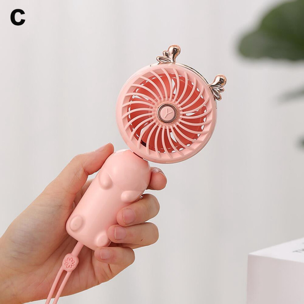 Portable Usb Rechargeable Folding Hand-Held Fan Desk Cooler Cooling Mute Mini 9423501773289