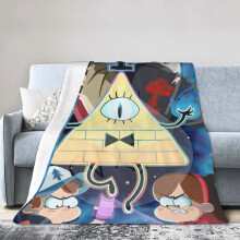 Couverture Gravity Falls Hotel, couverture anime pour lit, couverture pour canapé, couverture polaire ultra douce pour chambre et salon, 152 x 127 cm