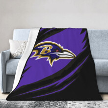 Couverture en microfibre ultra-douce Baltimore Ravens, couverture de luxe chaude toutes saisons pour la literie, le canapé et les voyages