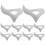 10pcs Sturdy Stainless Steel Nut Sheller Compact Macadamia Walnut Opener Mini Nut Crackers Tool 7