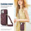 Πορτοφόλι Feishell Crossbody για συμβατότητα με iPhone11, Θήκη RFID Blocking Bling Flip με λουράκι, 4