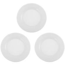 3 Pcs Melamine Snack Tray Melamine Dish For Appetizer Stability Disc Melamine Dishes Salad Bowls Cake Plate