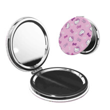 Hello Kitty zakspiegel, draagbare vergrotende compacte reis make-upspiegel, dubbelzijdige handspiegel