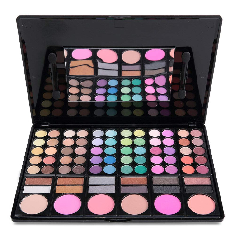 78 Color Eyeshadow Palette with Earth Tones, Consistent Color Payoff, Travel Friendly