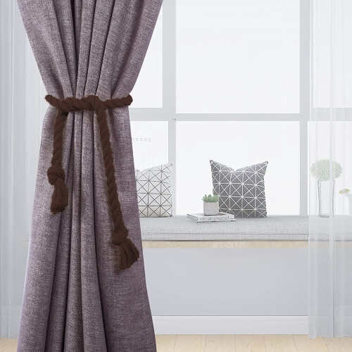 Visland2Pcs Σχοινί συγκράτησης κουρτινών από φυσικό βαμβάκι - Σχοινί συγκράτησης 2