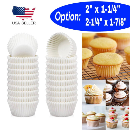 Hvide cupcake-muffinforme, bageforme, fødevaregodkendte cupcakeforme