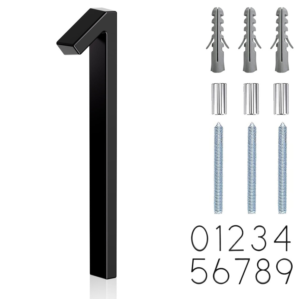 5" Floating Address House Number, Metal Anti-Rust House Numbers For Door Garden Mailbox Decor 9423501775078