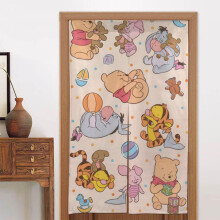 Eeyore Door Curtain for Doorway, Pattern Print Blackout Privacy Window Curtain, Room Divider Curtain Tapestry Home Decor, 34" W X 56" L
