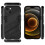 Capa à prova de choque com suporte, compatível com iPhone 15, ThinArmor V2, preta. 2