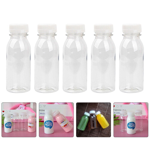 Eease12 st 200 ml PET-juiceflaskor med manipuleringsförsegling 1