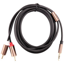 3,5-mm-Klinkenstecker auf 2 Cinch-Audiokabel (AUX-Splitter), 3,5-mm-Stereo-Klinkenstecker auf Cinch-Stecker-Adapter, 2 Lautsprecherkabel (1 m)