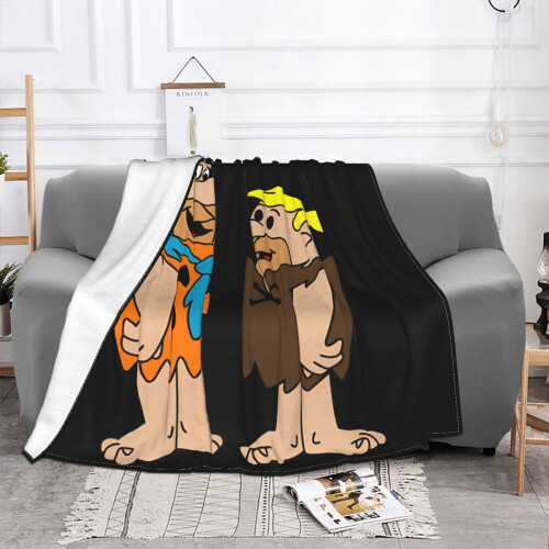 Μαλακή ζεστή κουβέρτα Flintstones Flannel για καναπέ, κρεβάτι, γραφείο - Εξαιρετικά απαλή 1