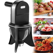 Automatic Meatball Maker, Electric Stainless Steel Tabletop Fish Ball Forming Machine for Home Kitchen