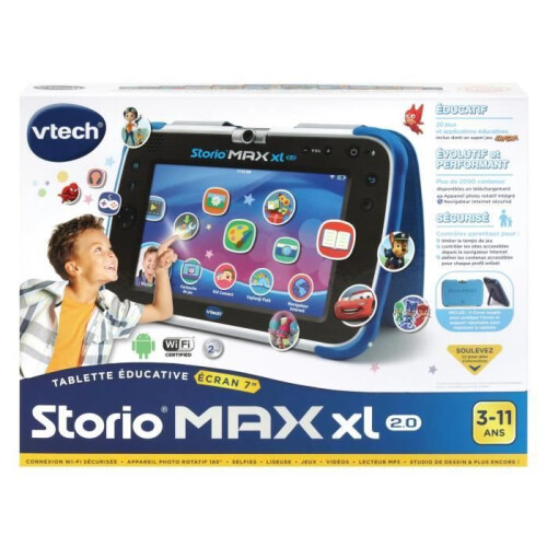 VTech VTECH - Konsole Storio Max XL 2.0 7" Blau - Bildungs Tablet für Kinder 2