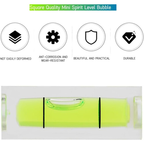 5pcs Mini Bubble Level 15x15x40mm  Precision Square Spirit Level Tool for Camera 2