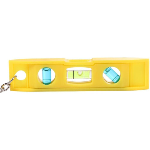 3 Bubble Level Keychain with Triple Bubble Precision Compact Durable Carpenter Tool for Car Keys 1