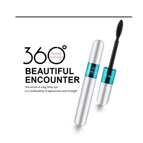 Waterproof Volumizing Mascara with Dual Brush 4D Curl Effect LongLasting SmudgeProof Wear 2