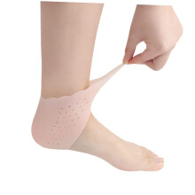 Heel Protector Socks for Women, Moisturizing Breathable Sleeves, Heel Pain Relief, 2 Pairs Pink