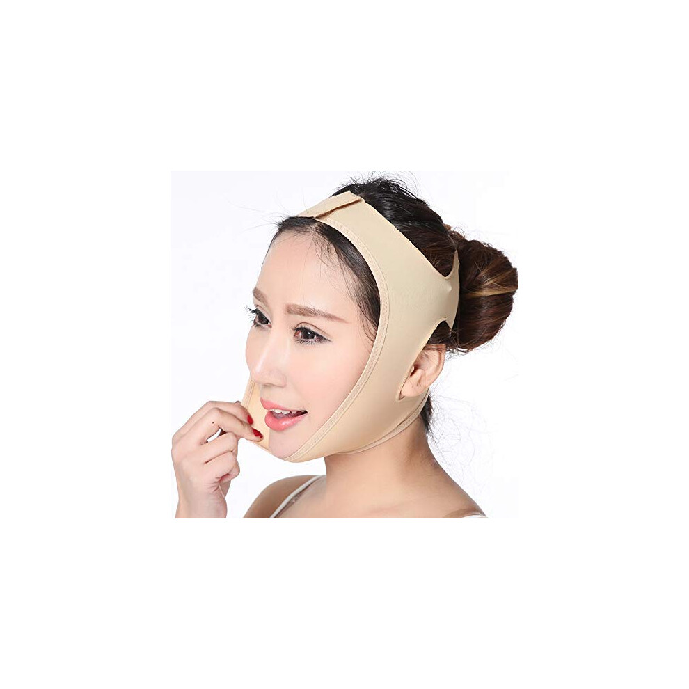Facial Slimming Mask with Jawline Lifting Design, V Line Face Lifting Belt for Double Chin Reduction