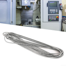 8mm Stainless Steel Oil Pipe Protective Sleeve with Heavy Duty Spring Steel Wire 2m for Industrial Lubrication