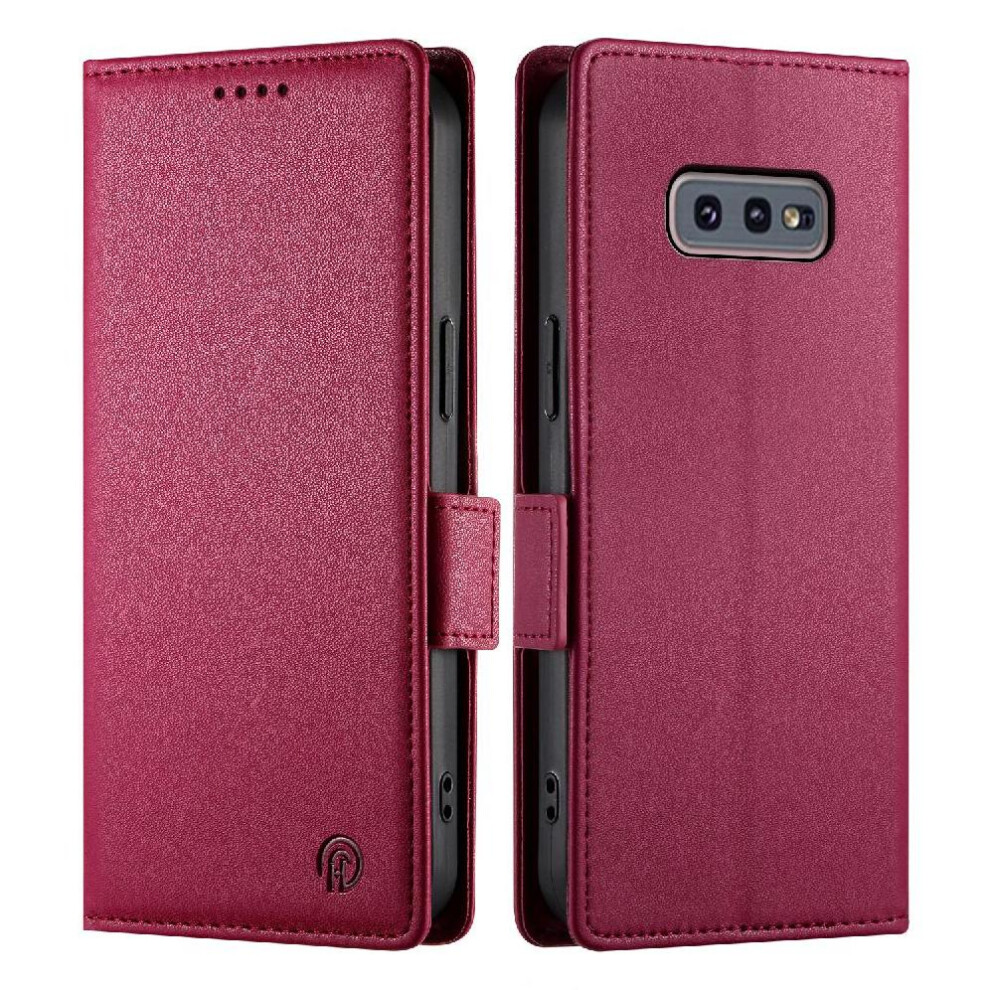 Flip Case For Compatible With Samsung Galaxy S10e Wallet Daily Use Card Slots Flip Business 9191629181247