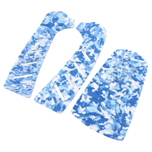 3pcs EVA Surfboard Deck Traction Pad Non Slip Grip Double Diamond Design