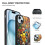 Capa para iPhone 15 compatível com Pikachu, capa de vidro macio para celular com câmera dupla compatível com iPhone 15 Plus. 4