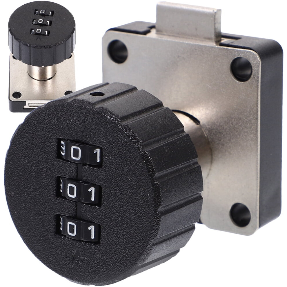 2Pcs Desk Drawer Combination Lock Bedside Table Lock Cabinet Safety Lock 9048212575092