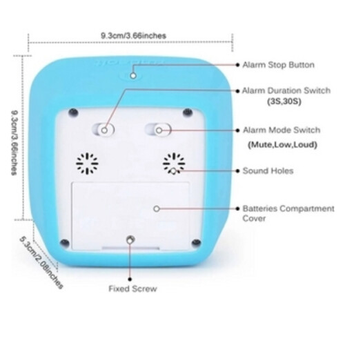 Blue Visual Timer 60min - Classroom School for Children Blue 150 2