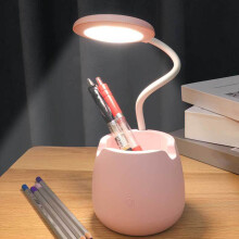 Lampa Deisce um Chosaint Súile 3 Luas le haghaidh Scoile Donemore, Lampa Boird LED In-athluchtaithe USB don Oifig Baile, don Seomra Leapa, don
