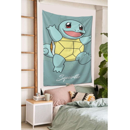 Squirtle Tapestry Μεγάλο Banner Κρεμαστό Τοίχο Ταπισερί Αισθητική Αφίσα Καλλιτεχνικό Φόντο 2