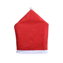 Clúdaigh Chathaoireacha Nollag Neamhfhite Maisiúcháin Boird Clúdaigh Chathaoireacha Hata Santa Dearg Clúdaigh Chathaoireacha Boga
