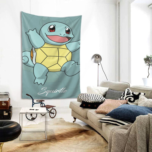 Squirtle Tapestry Μεγάλο Banner Κρεμαστό Τοίχο Ταπισερί Αισθητική Αφίσα Καλλιτεχνικό Φόντο 1