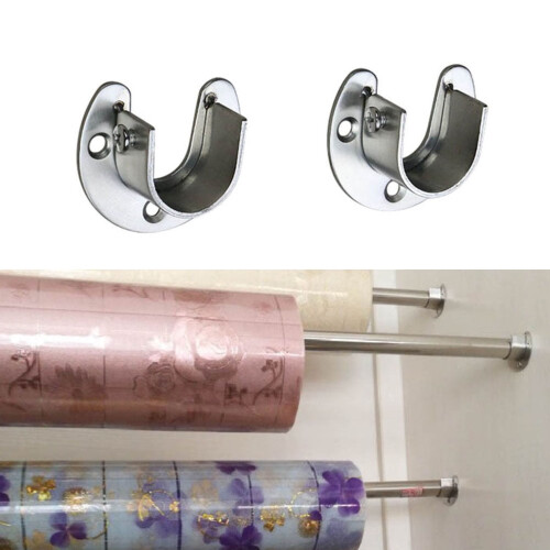 FOMIYES4PC32MM Ράγα Ρούχων, Ράβδος Κουρτίνας Μπάνιου, Βαρέως Τύπου Στήριγμα άκρων σε 2