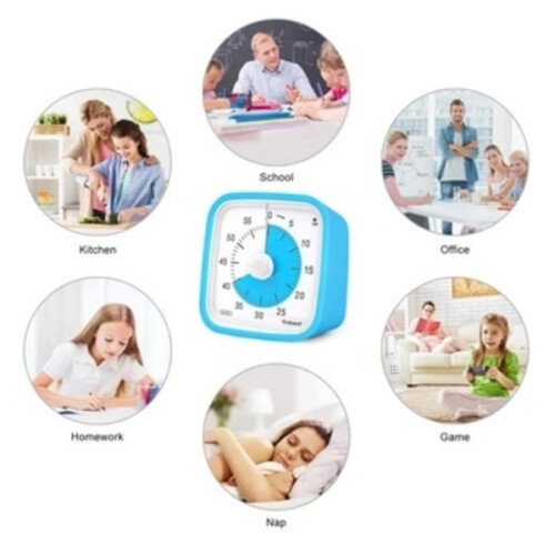 Blue Visual Timer 60min - Classroom School for Children Blue 150 1