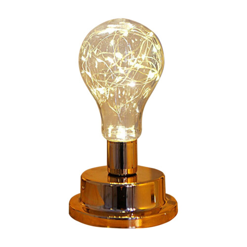Προσφορές Cyber Monday2024: Νυχτερινό φωτιστικό Viflosae Golden Bulb, Ζεστό φορητό επιτραπέζιο 1