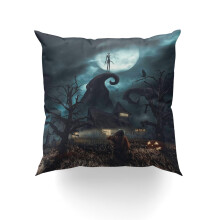 Federa per cuscino decorativo "Nightmare Before Christmas" 12*12 pollici, decorazioni per esterni, federe decorative per soggiorno, divano,