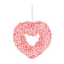 Corona de San Valentín para la puerta principal: corona de amor en forma de corazón, decoración para propuestas de boda y fiestas. ¡Liquidación