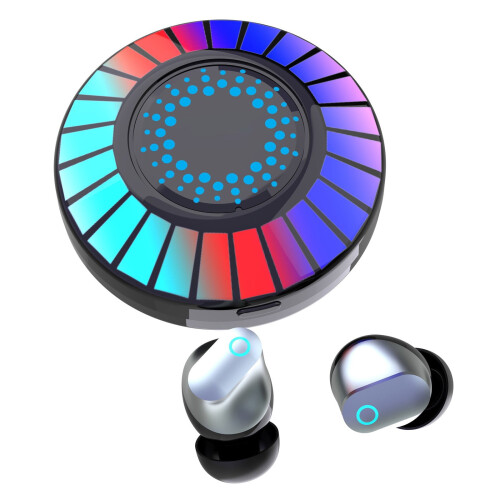 Ακουστικά παιχνιδιών Txmfgh RGB, ακύρωση θορύβου, BT5.3, έλεγχος αφής, οθόνη LED, ήχος 1
