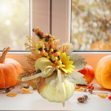 Prodotti per le festività in saldo Decorazioni per il Ringraziamento Ornamenti a forma di zucca Decorazioni decorative Ghirlanda autunnale