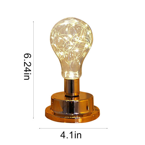Προσφορές Cyber Monday2024: Νυχτερινό φωτιστικό Viflosae Golden Bulb, Ζεστό φορητό επιτραπέζιο 2