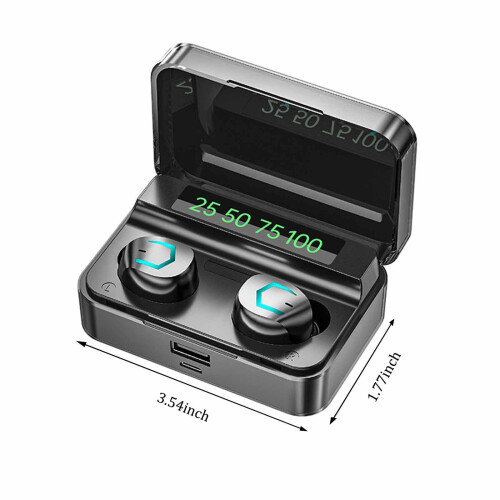 Εκπτώσεις! Ασύρματα ακουστικά Smart Appliances Bluetooth με Bluetooth 5.2, οθόνη LED με βαθιά μπάσα, 2