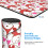 Hello Kitty Αντιολισθητικό Λαστιχένιο Mouse Pad Τετράγωνο Αδιάβροχο Επιτραπέζιο Pad 3
