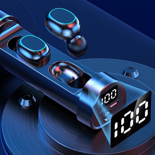 Kiplyki Χονδρικής Ψηφιακής Οθόνης Ασύρματα Bluetooth5.0Hi-Fi Ακουστικά TWS-Ακουστικά με Φακό