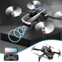 Drone Donemore sans balais avec caméra, pliable, objectif à réglage électrique, détection d'obstacles intelligente, quadricoptère