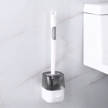 Jacenvly Valentinstag-Dekoration Küchenabverkauf Silikon-Toilettenbürste mit belüftetem Trockenhalter, kompatibel mit der Badezimmerreinigung