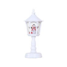 Albero di Natale generico Decorazioni natalizie Lampada da tavolo natalizia con musica Ornamenti luminosi Luce notturna effetto neve Piccolo regalo