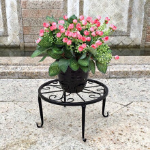 Set di supporti in metallo per vasi da fiori, robusti, per interni ed esterni.