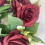 Coroa de Velas Pequena em Formato de Guirlanda, 25cm/9,8 polegadas - Decoração Floral Artificial com Rosas Vermelhas Vinho - Centros de Mesa e 5